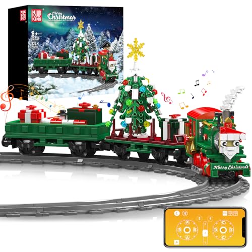 Mould King 12039 Festlicher Weihnachtszug Ferngesteuert Weihnachten Bausteine Bausatz, 922 Teile Elektrischer Weihnachtszug mit Schienen Mit Lautsprecher Klemmbausteine Bausatz Mould King 12039 Festlicher Weihnachtszug Ferngesteuert Weihnachten Bausteine Bausatz, 922 Teile Elektrischer Weihnachtszug mit Schienen Mit Lautsprecher Klemmbausteine Bausatz