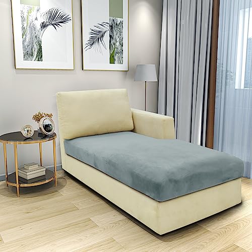 CHELZEN Velvet Sofa Seat Cushion Cover, Stretch Sofa Cushion Slipcovers, Soft Couch Cushion Covers - Image 2