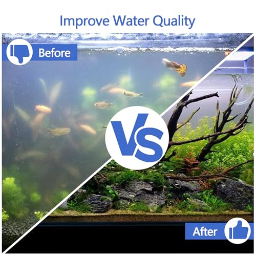 Image of Aquarium Filter Media Floss, 12 inch x 72 inch Cut to Fit Fish Tank Filters for Crystal Clear Water Roll Material Pond Pad Foam for Freshwater, Saltwater, Turtle Tanks, Reef & Koi Ponds