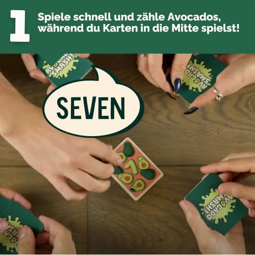 Ridley's Avocado Smash, schnelles Familien-Kartenspiel, Schnappverschluss – Ansicht 3