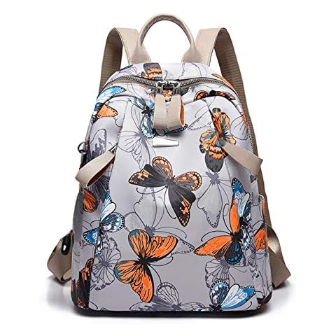 FANDARE Mujer Mochila Moda Bolso Escolar con Orificio para Auriculares Cover
