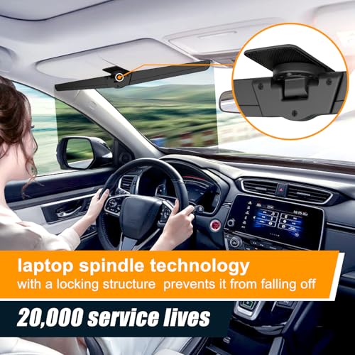 Veharvim Sun Visor Extender for Cars, Polarized Car Visor Extender Sun Blocker UV400, Adjustable Visor Extension for Car Visor, Clip on, Universal (Universal(1 Pack))