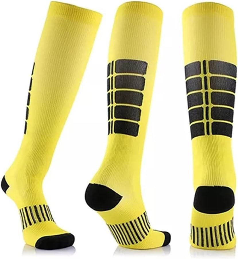 6 Colors Unisex Compression Socks Elastic Varicose Veins Leg Knee High Stockings 1 Pair