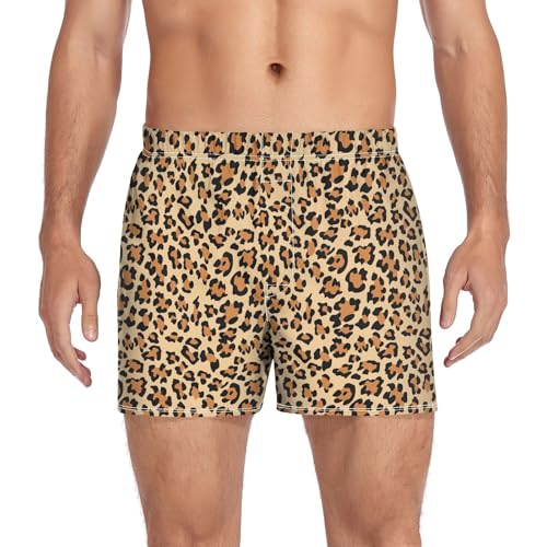 Men's Boxer Shorts St Patricks Day Shamrock Cotton Soft Breathable Underwear Woven Boxer Briefs Button Fly S-XXL