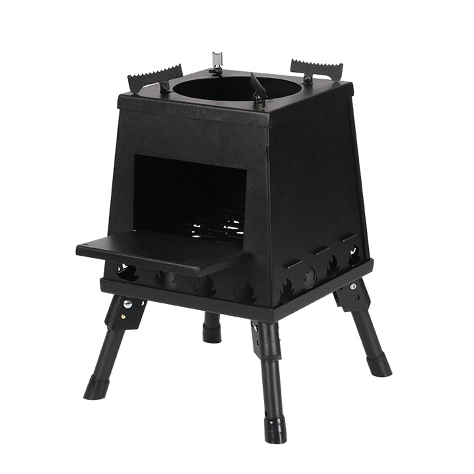 Poêle à bois pliable – Réchaud d'extérieur portable, mini brûleur amovible