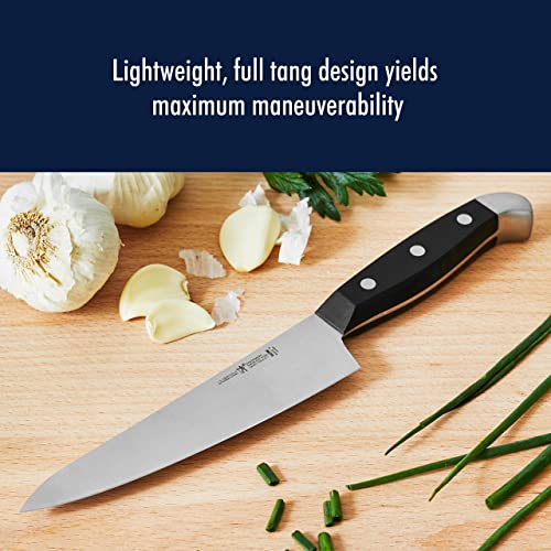 Image of HENCKELS Statement Razor-Sharp 5-inch Compact Chef Knife, German Engineered Informed by 100+ Years of Mastery, Black /Stainless Steel