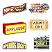 Fun Express - Movie Night Cardboard Cutouts (6pc) for Party - Party Decor - Wall Decor - Cutouts - Party - 6 Pieces