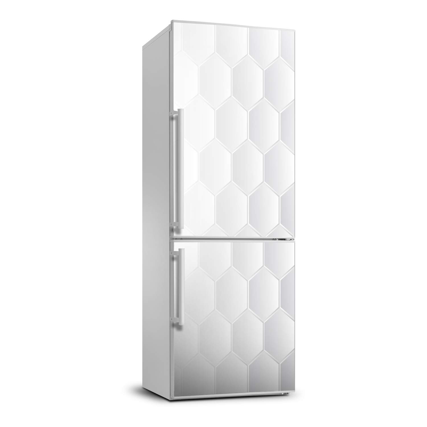 Cubierta del refrigerador con fondo geométrico vinilo adhesivo 60x180 para pared cocina