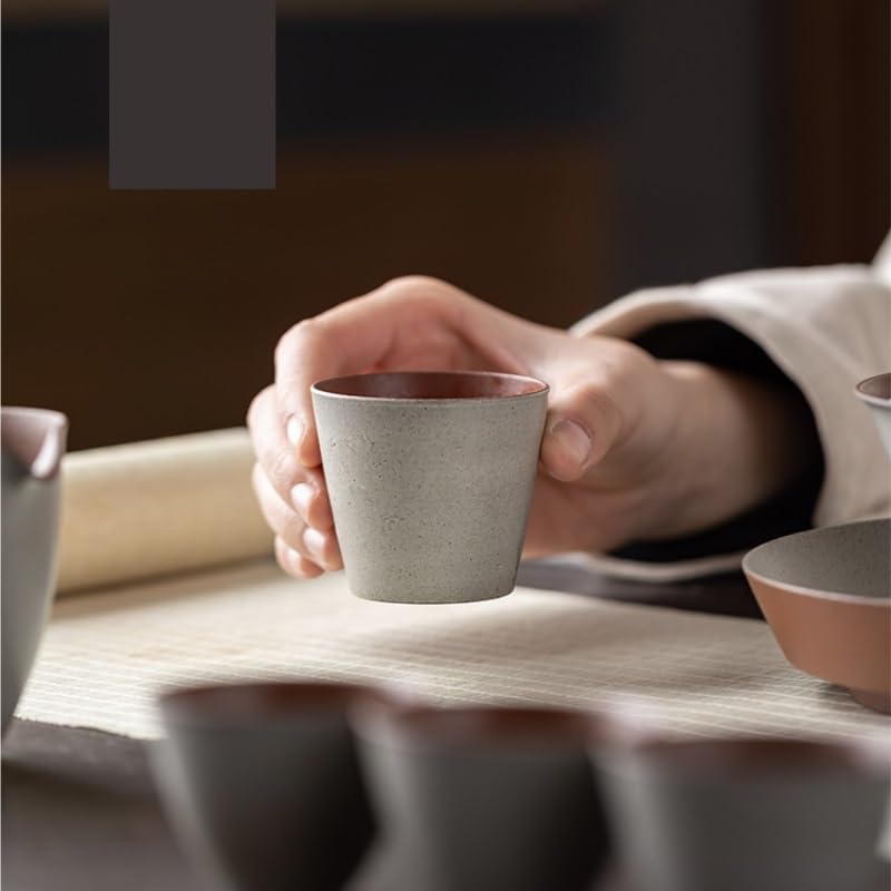 Filiżanki Matcha Kamionka Prosta filiżanka do herbaty Kubek do herbaty Pojedynczy kubek domowy Kung Fu Zestaw do herbaty Osobisty kubek ceramiczny Mały kubek do herbaty Zestaw do herbaty Kubek