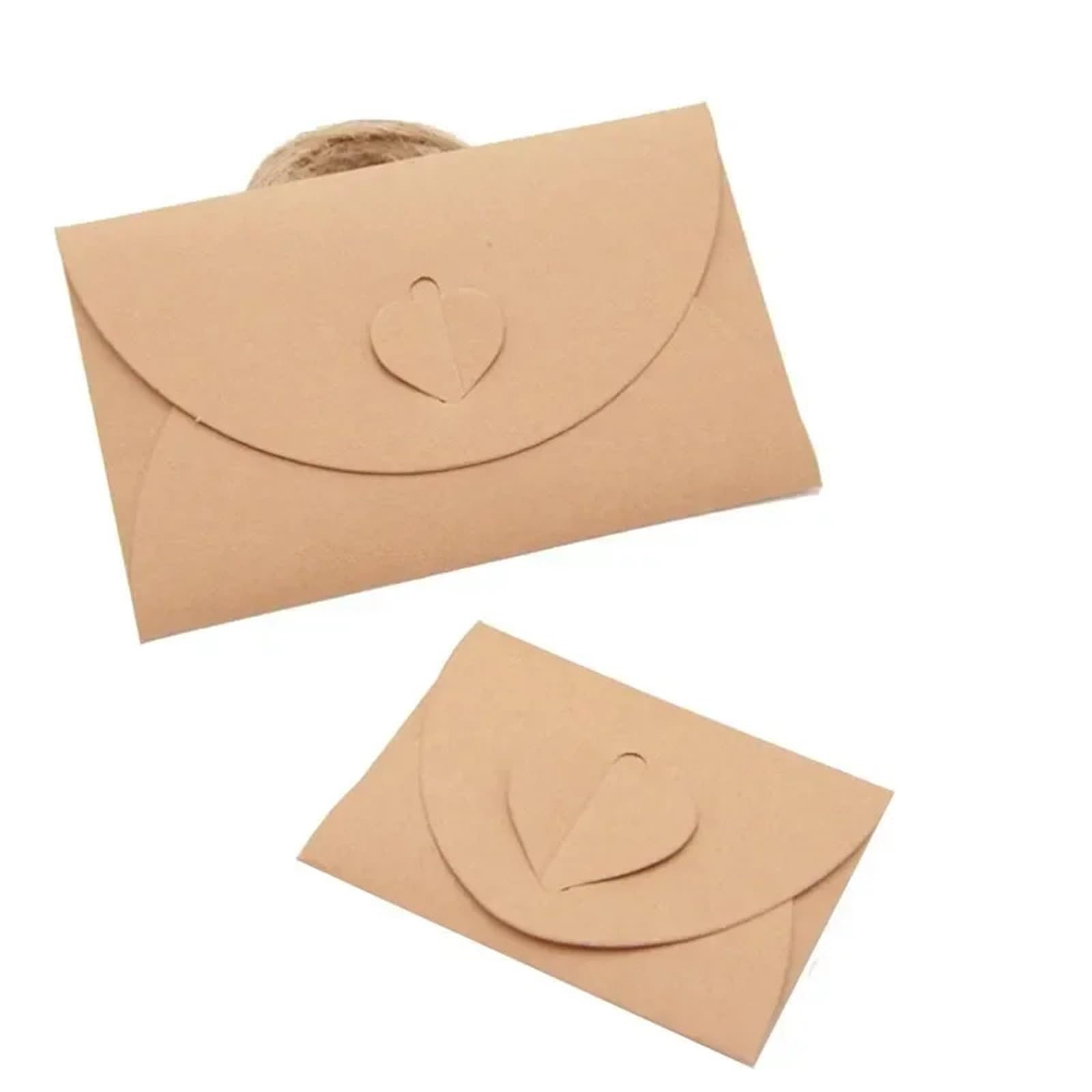40 Stück antike Eleganz-Bündel aus Kraftpapier für Einladungen