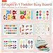Teefrye Toddler Busy Board Montessori Toys for Toddlers 1-3 Year Old Educational Activity Book Board Sensory Travel Toys Ages 3-5 Preschool Learning Fine Motor Skills Toy Quiet Book Gift for Kids