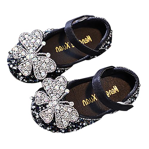 IWIHMIV Girls Dress Flat Shoes Baby Girls Ballet Flat Flower Shoes Non Slip Mary Jane Shoes for Daily/Wedding/Party2