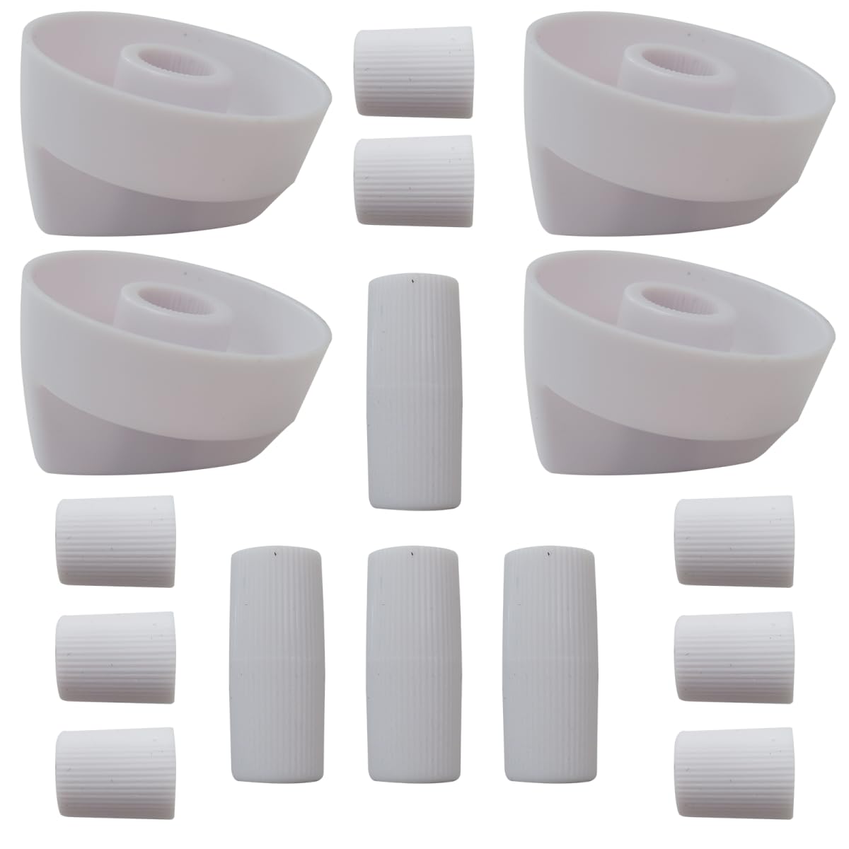 USonline911 Upgraded 4 Pack Control Knobs Replacement with 12 Pieces Adapters Approx. 1/4