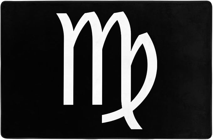 Zodiac Sign Virgo Carpet Indoor and Outdoor Door Mats, Anti Slip Floor Mats Outdoor Welcome Doormat