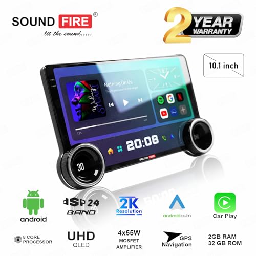 Image of SOUND FIRE NEXGeneration 10.1 Inch 2.0K Diamond 2GB RAM / 32GB ROM with DSP /QLED /Android Auto /CarPlay Android Car Stereo