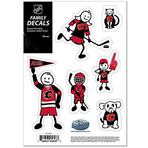 NHL Siskiyou Sports Fan Shop Calgary Flames Family Decal Set Small One Size Team Color
