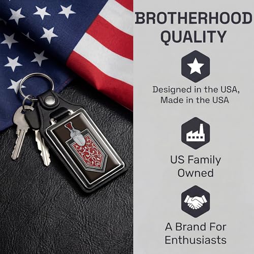 Image of Brotherhood Car Key Chain for Monte Carlo - Classic Models Keychain for Men and Women Gift Key Ring