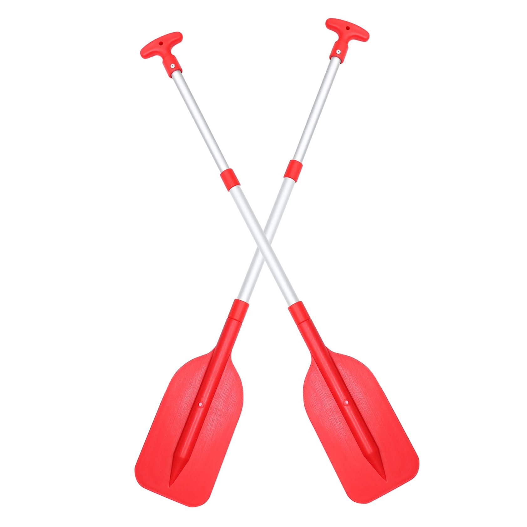 FOYTOKI 2Pcs Adjustable Telescopic Kayak Paddle Oar Portable Aluminum Alloy with Handle for Water Sports Retractable Boat Paddles