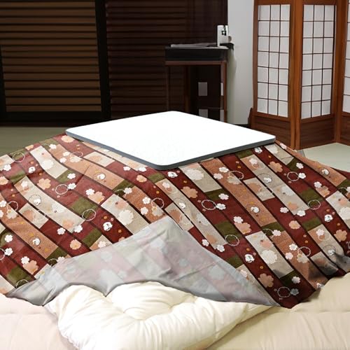 こたつ上掛けカバー 大判長方形 おやすみねこ 215×255cm マルチカバー 綿100% 和調 日本製 眠り姫