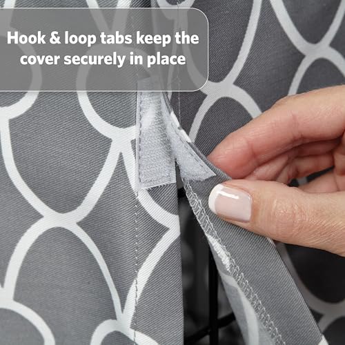 MidWest Homes for Pets Dog Crate Cover with Teflon Fabric Protector, Poly-Cotton Privacy Kennel Cover Fits Most 36-Inch Crates, Gray Designer Print, Washable, Reduces Barking - Image 5