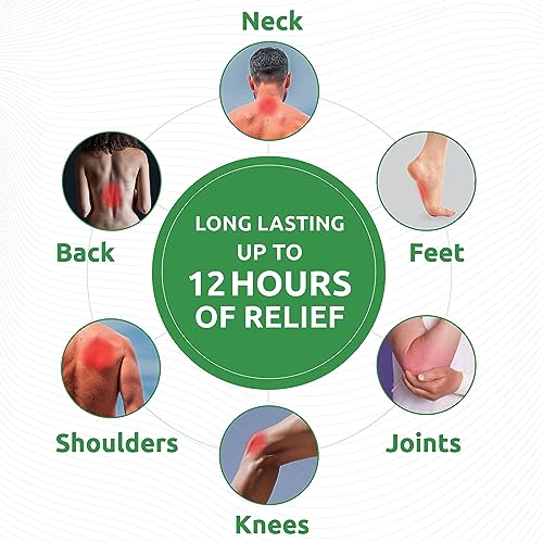 Knee Pain Relief Patch, Warming Herbal Plaster Pain Patches, Knee Patches for Pain Relief Bone on Bone Extra Strength,12 Hour Long Lasting Relief of Joint Pains, 12 Count - Image 3