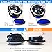 Aukmak 7 inch LED Headlights RGB Halo Ring 7” Round Multicolor DRL APP Remote Control for Jeep Wrangler JK LJ CJ Sahara Sport Rubicon Headlamp 1997~2017