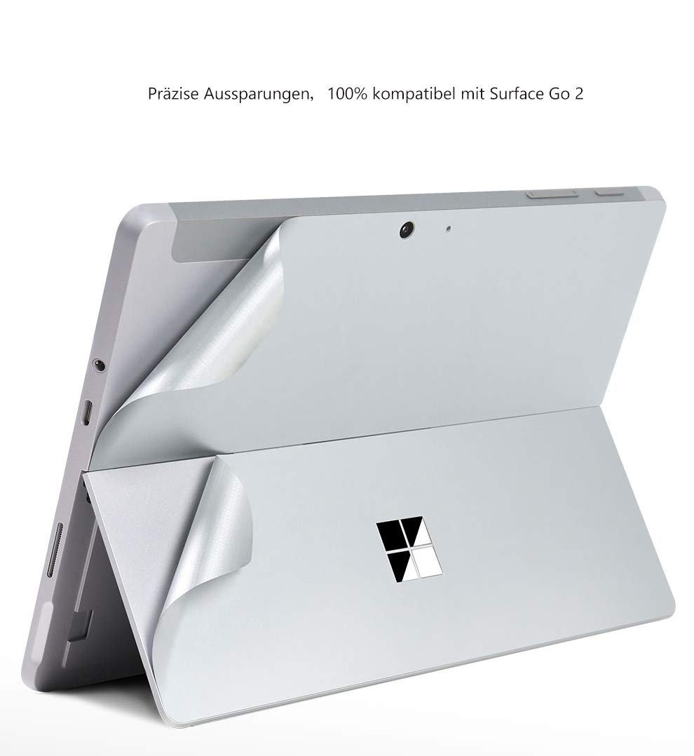Adesivo Skin per Surface Go 3, Sticker Vinile Cover (Nero)