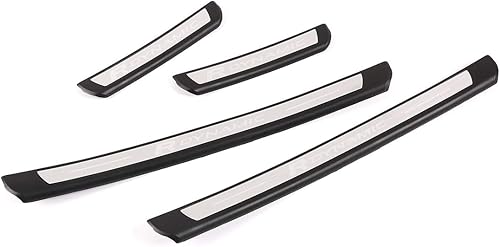 Miniatura 5 de ABS 4 unids umbral de puerta trasera Scuff placa guardias Trim para Land Rover Discovery Sport 2019 2020 (plata)