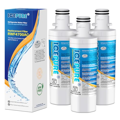 Image of ICEPURE ADQ747935 Refrigerator Water Filter Replacement for LG LT1000P,MDJ64844601, Kenmore Elite 9980, ADQ74793501 LT1000PC ADQ74793502, LMXS28626S, LFXS26973S, 3PACK