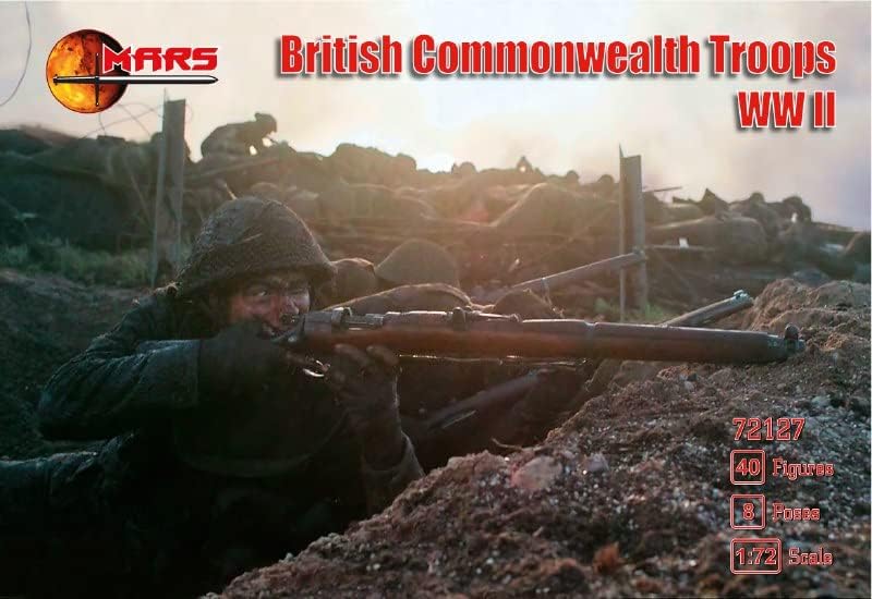 Miniatura 2 de Figuras de Marte 72127-1/72 British Commonwealth Tropas Segunda Guerra Mundial, Escala Kit de modelo de plástico