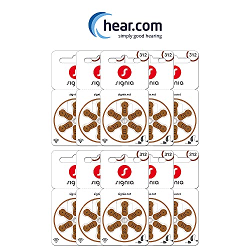 Image of Signia Hearing Aid Batteries- Size 312- Hear.com (60)