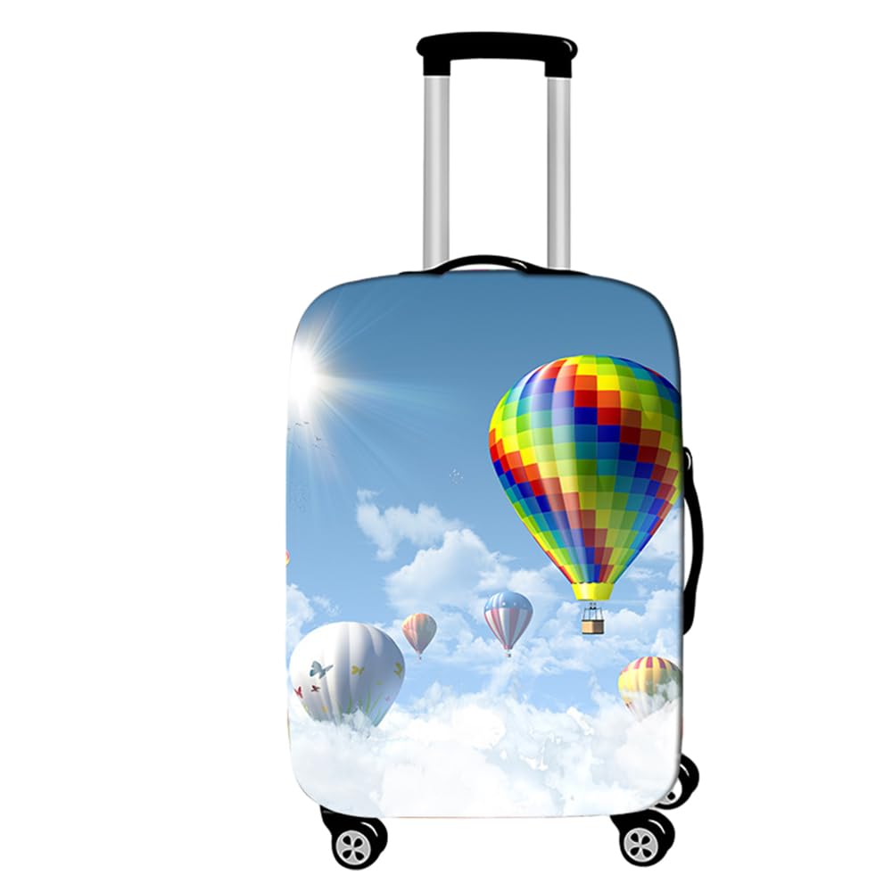 Coprivaligia Elastico 3D Mongolfiera - Custodia Protettiva Lavabile Per Bagagli Da Viaggio