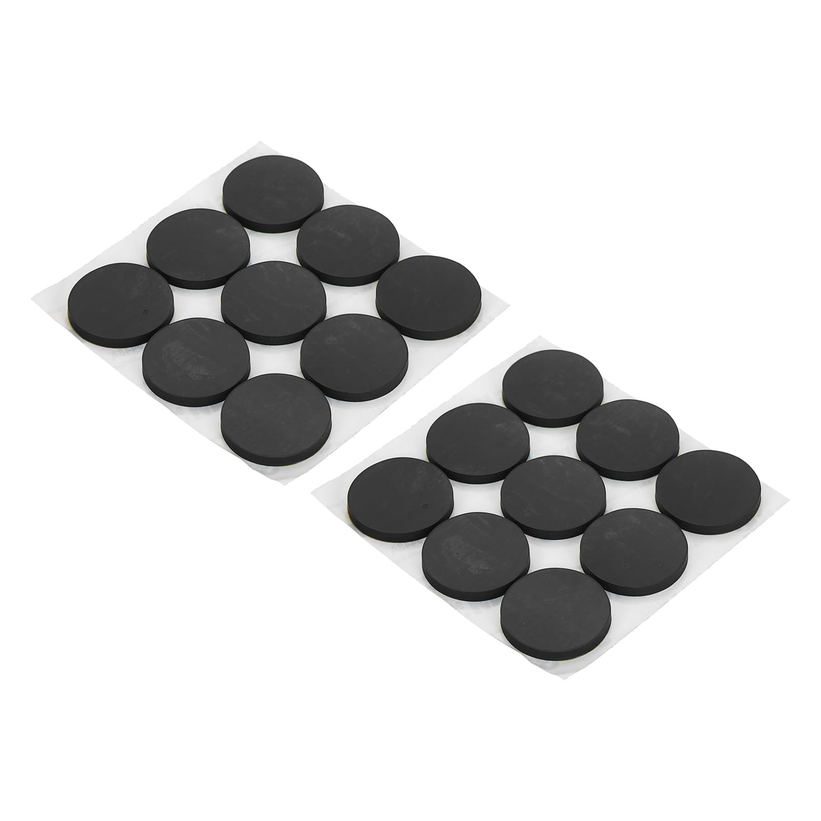 PATIKIL Non Slip Furniture Pads 1-3/16" (30mm x 3mm), 16 Pcs Adhesive Backed Round Rubber Feet Anti-Scratch Rubber Furniture Grippers for Hardwood Floor Electronics Bed Drawers DIY
