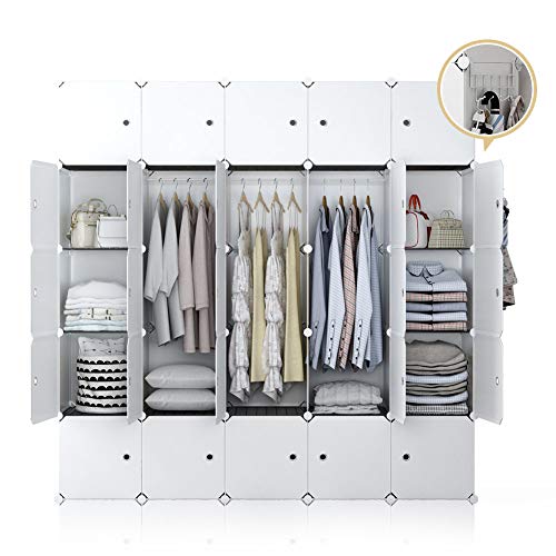 GEORGE&DANIS Portable Closet Storage Wardrobe Plastic Dresser Cube Organizer for Kids Teenagers DIY