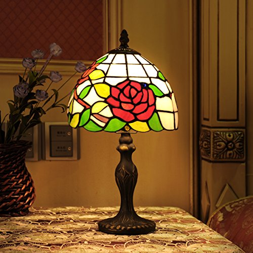 Luce Tiffany 8 pollici stile pastorale vetro