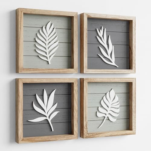 3D Botanical Wall Art Set of 4