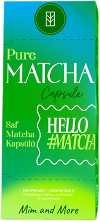 Pure Matcha Kaps l   Nespresso Uyumlu Saf Matcha Tozu, 10lu Paket