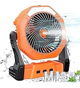 Portable Misting Fan, Outdoor Mist Fans for Outside Patios, 10000mAh Rechargeable Battery Powered...