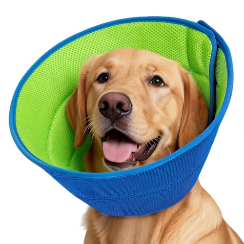 Soft Dog Cone Collar for Dogs Surgery Adjustable Neck Recovery Collar for Pets Buster Collars for Dogs and Cats E-Collars for Pets Protective Head Cone for Dog Prevent Licking (S(9-10.6))