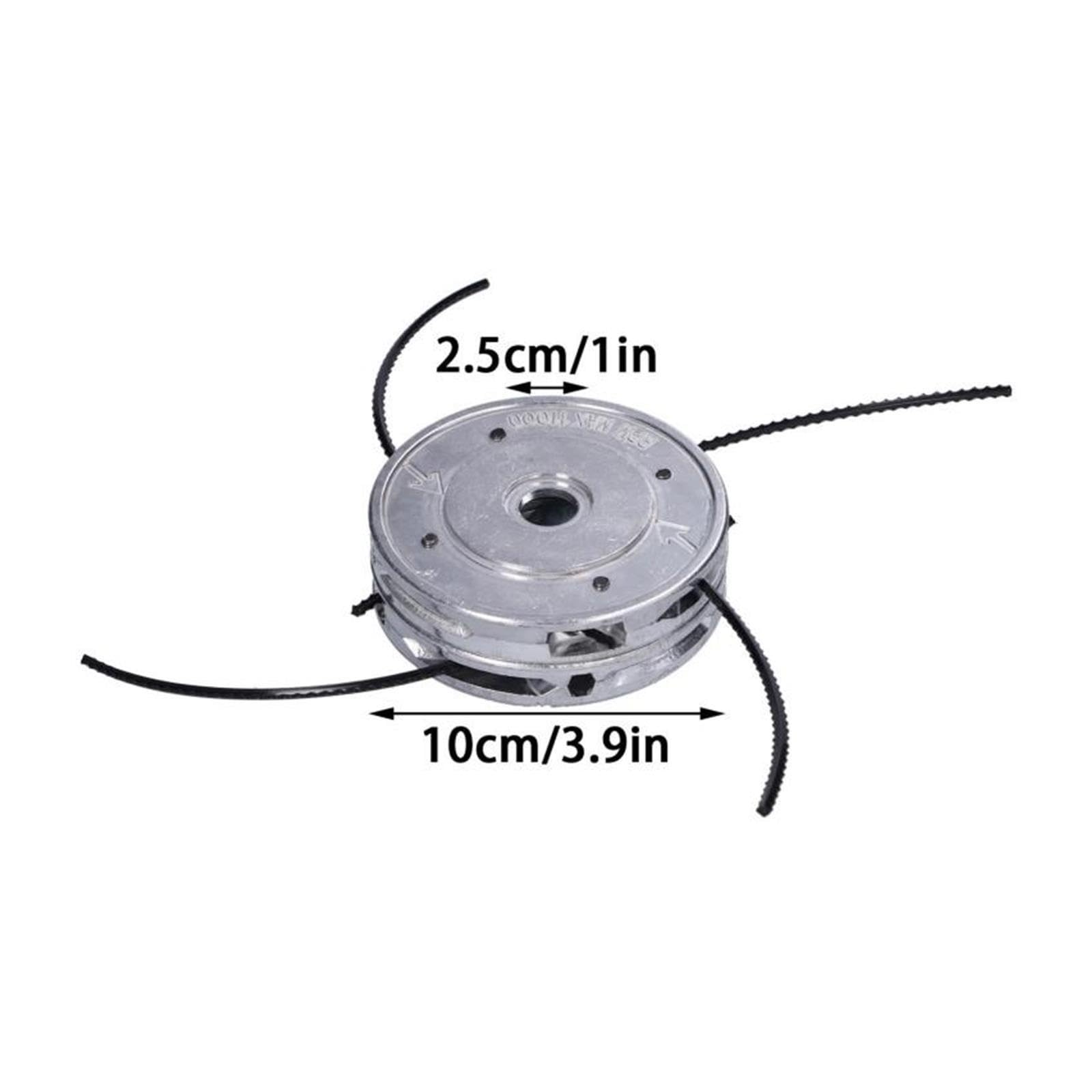 Testina for Decespugliatore A 4 Linee In Alluminio, Testina Sostitutiva for Decespugliatore for Decespugliatore Ad Albero Dritto Da 40 CC