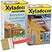Produktbild Xyladecor Dauerschutzlasur und Grundierung, UV Holz-Lasur für außen im Set, mit Pinsel(1x 2,5L + 1x 2,5L, eiche)