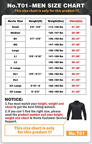 Hevto Wetsuits Tops X Men 3Mm Neoprene Jacket Long Sleeve Surfing Swimming Front Zip Keep Warm (X-Men Gray, M1) #TOP1