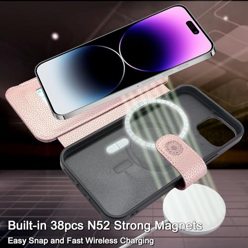Étui portefeuille iPhone 14 Pro Max antichoc à dragonne et MagSafe - 3