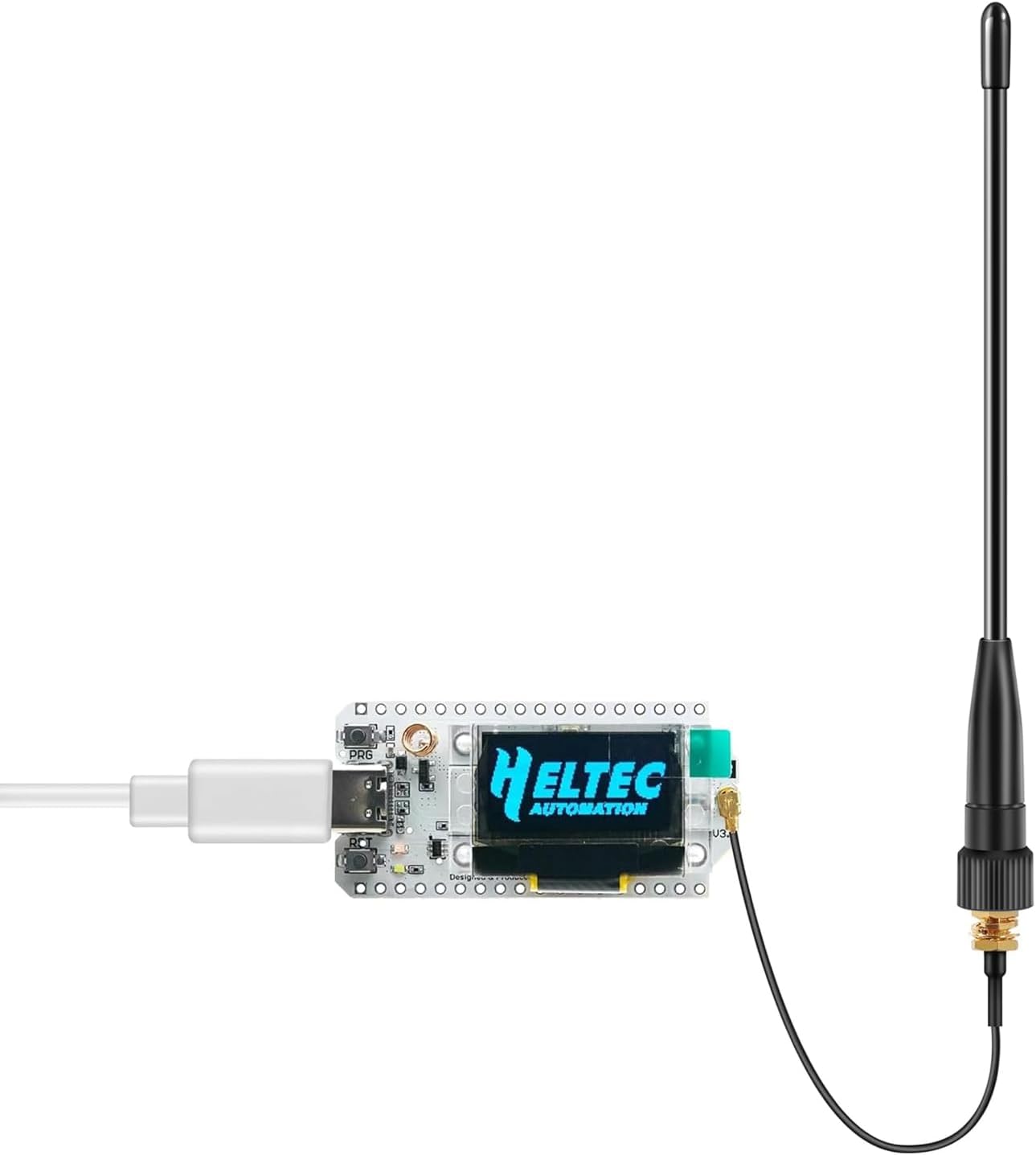 Installation example of Slinkdsco LoRa antenna with Heltec V3 device