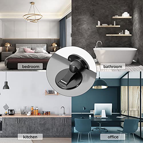 Floor Mount Magnet Door Stopper - Invisible Magnetic Door Stop, Magnets Door Stops Wall Prop Hold Open Doorstop, With 3M Adhesive No Drilling, For Home Office Bedroom Door Stop #TOP6