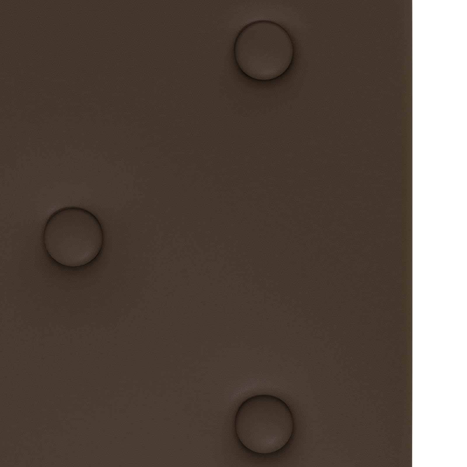 Juego de 12 cabezales de pared de piel sintética, 90 x 30 cm, tapizado para dormitorio, diseño moderno, color marrón