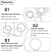 Othim 50 Pcs 304 Stainless Steel External Circlips C-Clip Retaining Snap Rings Suitable for Fix Bearings and Electrical Appliances,13mm