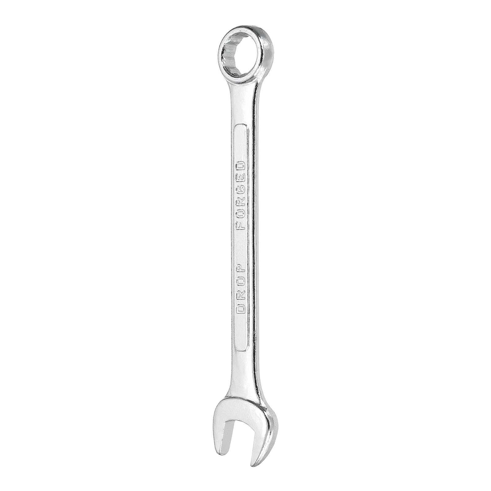 sourcing map Combination Wrench 13mm Metric 12-Point Box and Open End Zinc Plated Steel Double Ended Spanner Tool for Automotive Pipe Furniture Machinery DIY Repair, Silver White