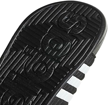 adidas Performance adissage Sandal, black/white/black, 10 M US — view 8