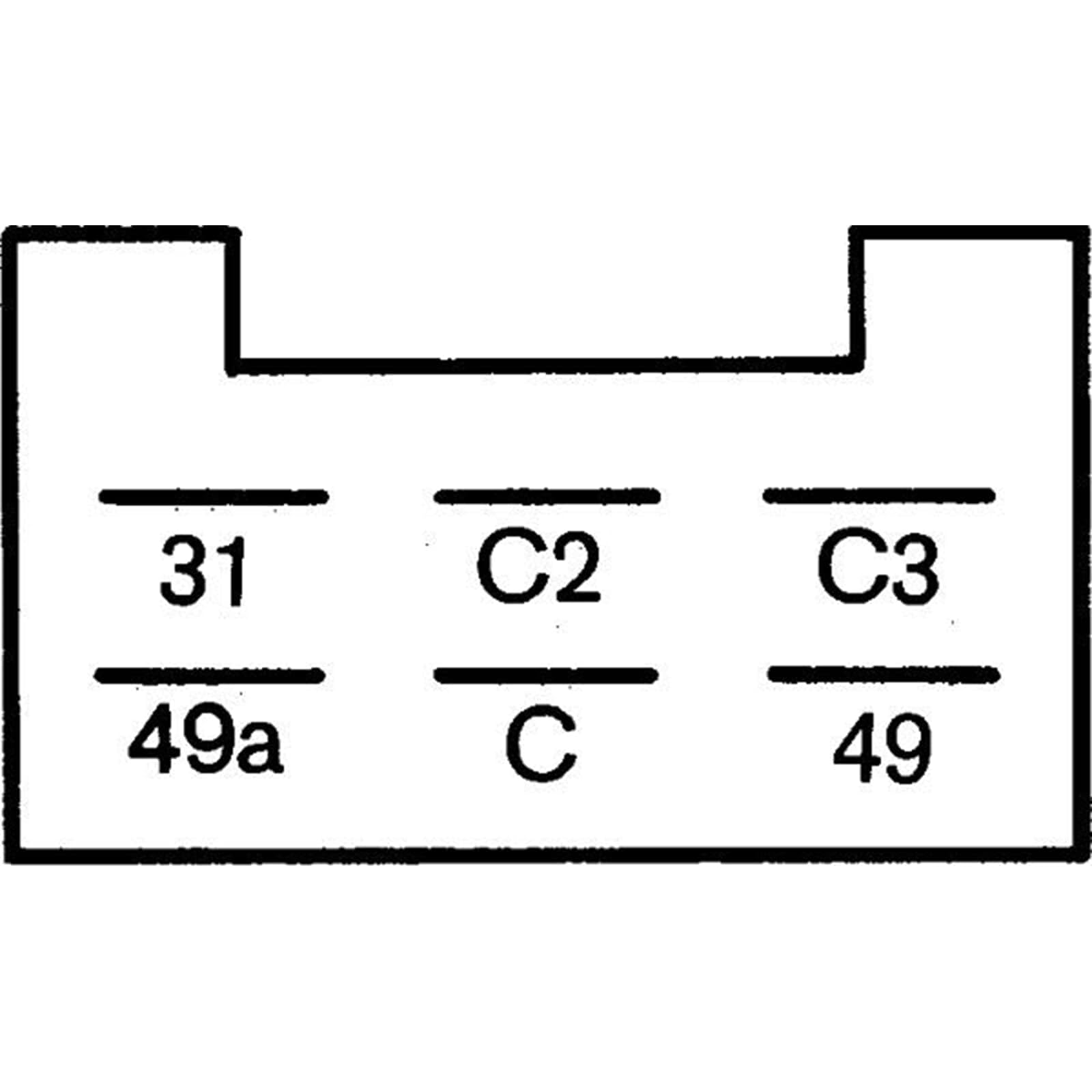 HELLA 4DN 008 768-151 Blinkgeber - 12V - 6-polig - elektronisch - mit Halter/mit Zubehör | 4DN 008 768-151, Blinkgeber